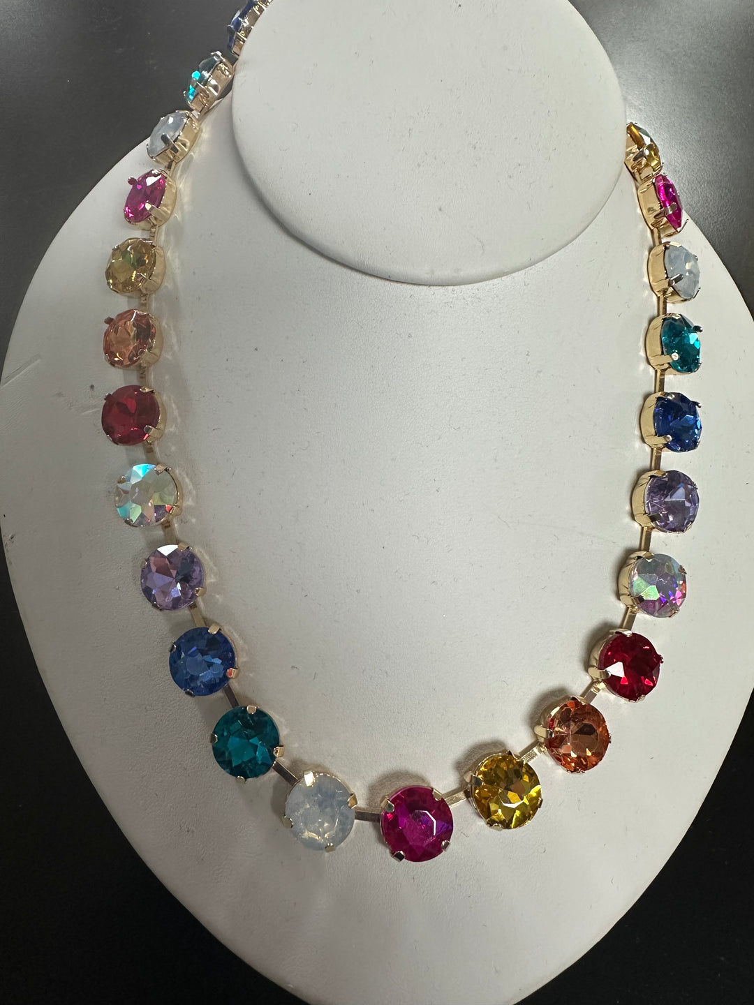 Multicolored Crystal Necklace