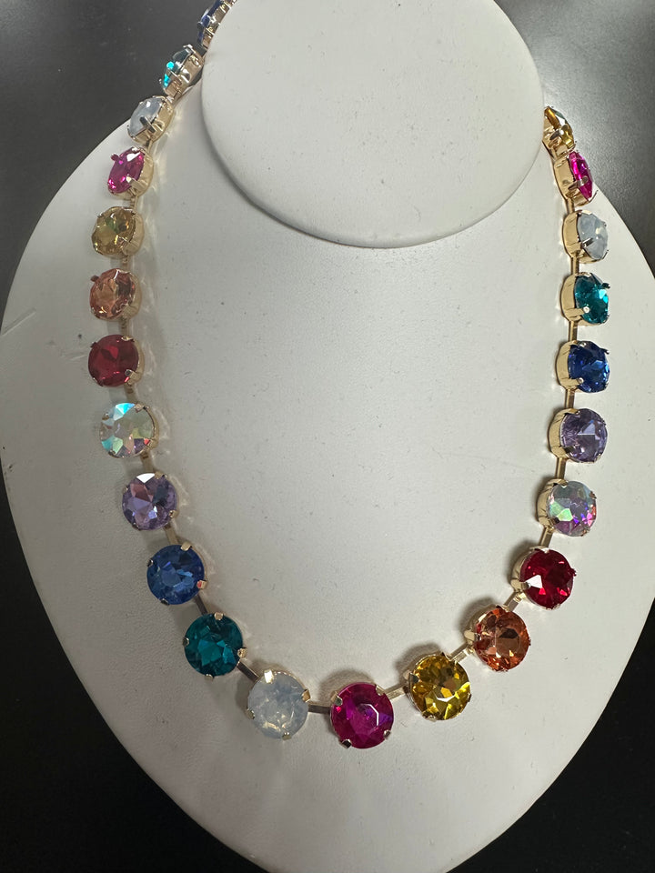 Multicolored Crystal Necklace