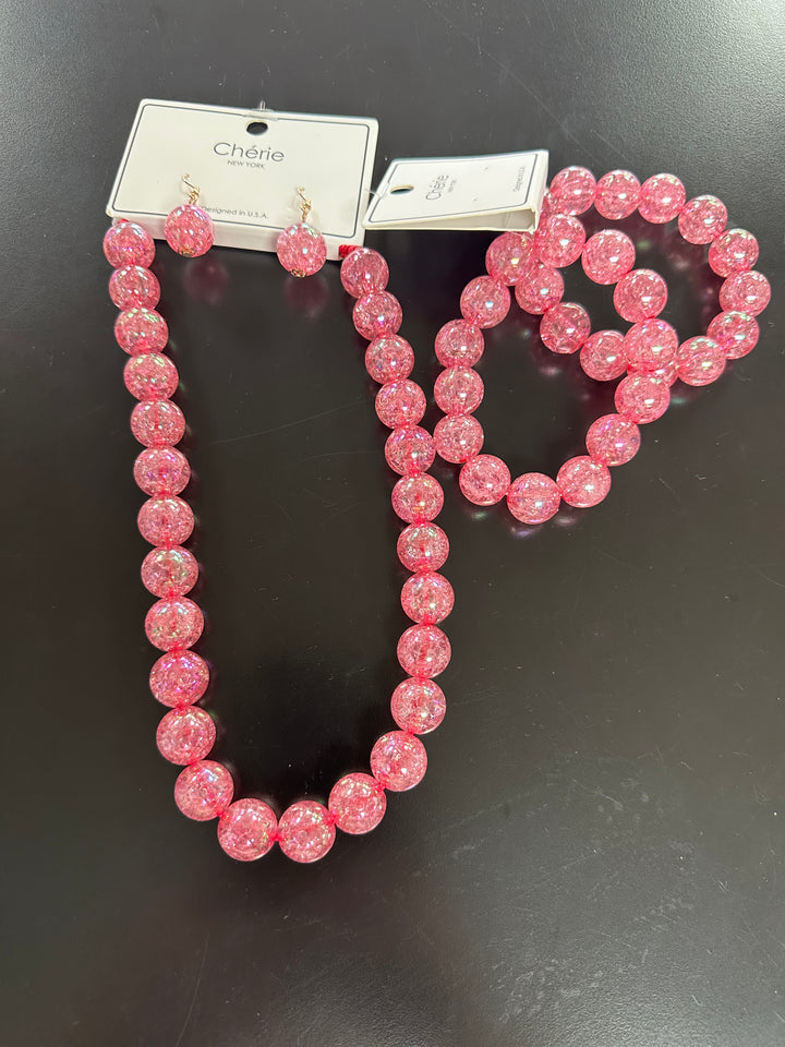 Jenny’s Crystalized Beaded Necklace Set & Bracelets