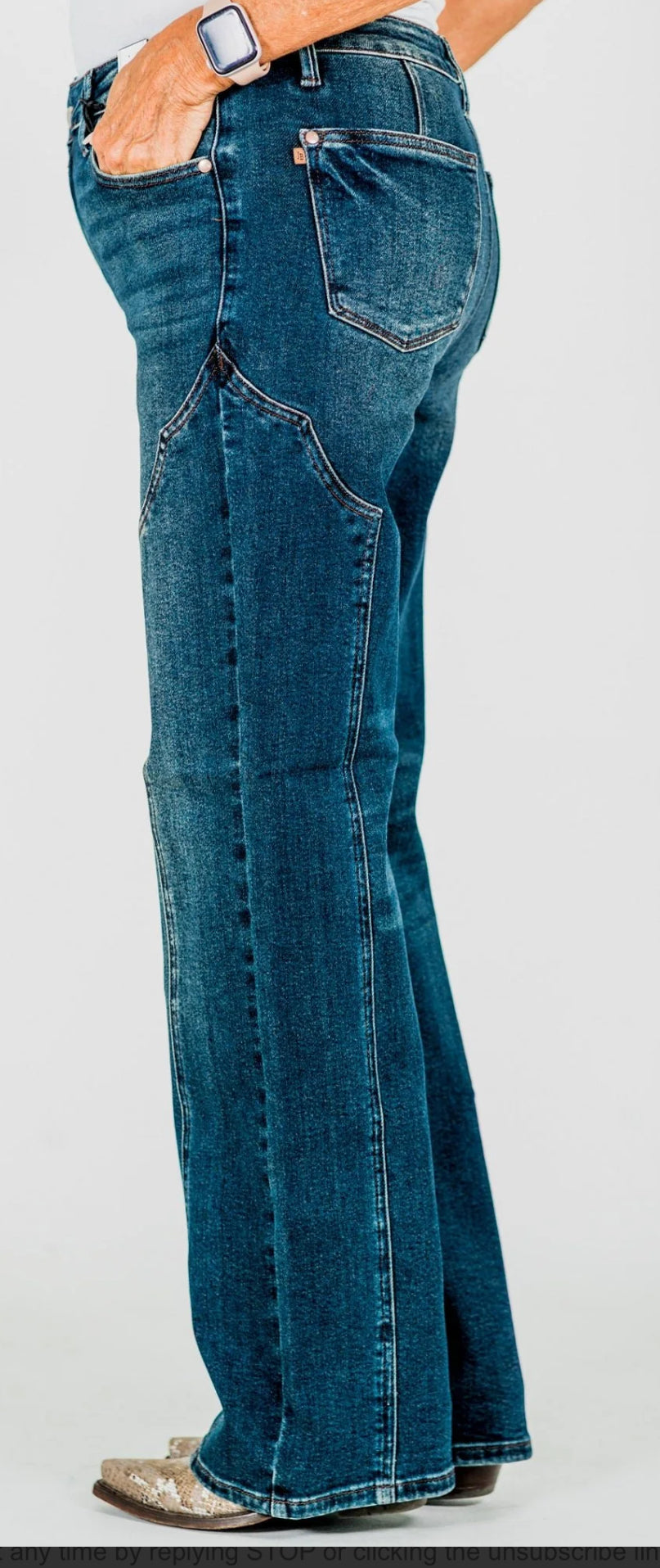 Judy Blue MR Straight Leg Western Jean