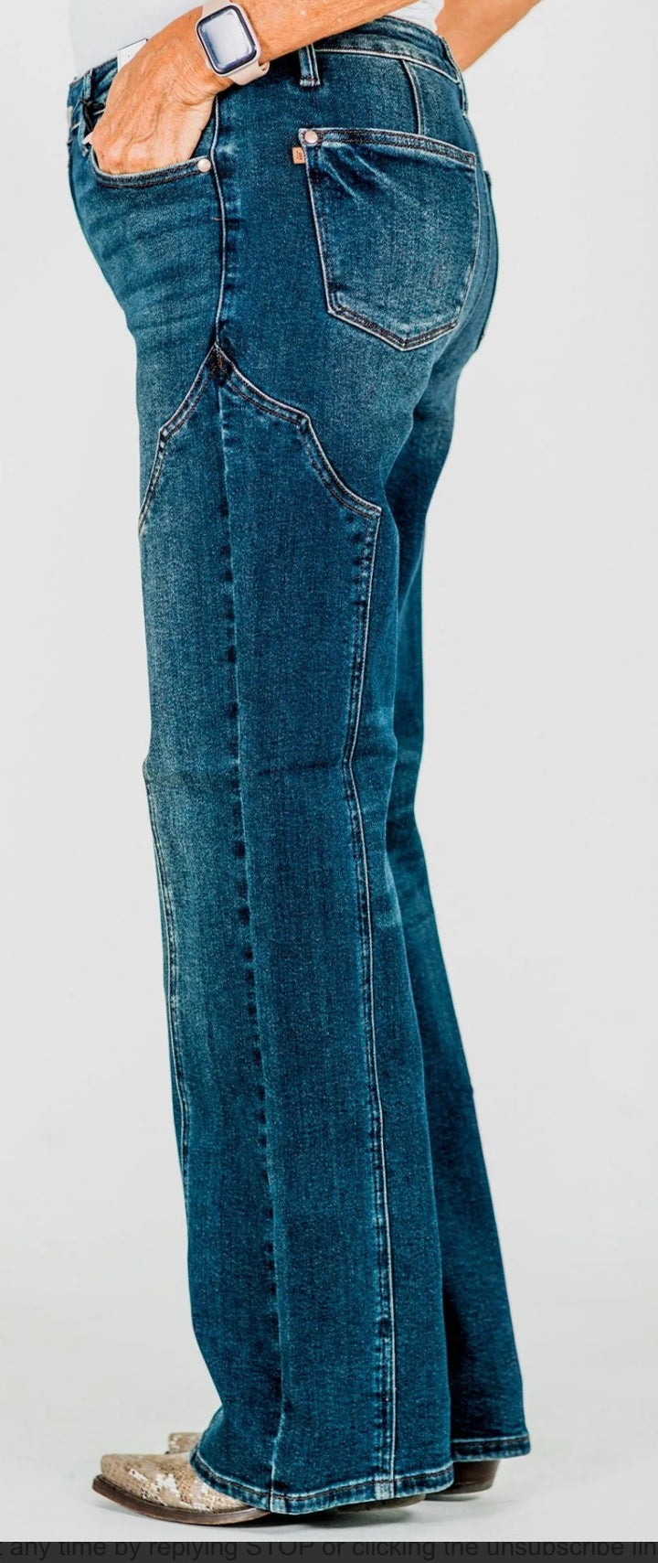 Judy Blue MR Straight Leg Western Jean
