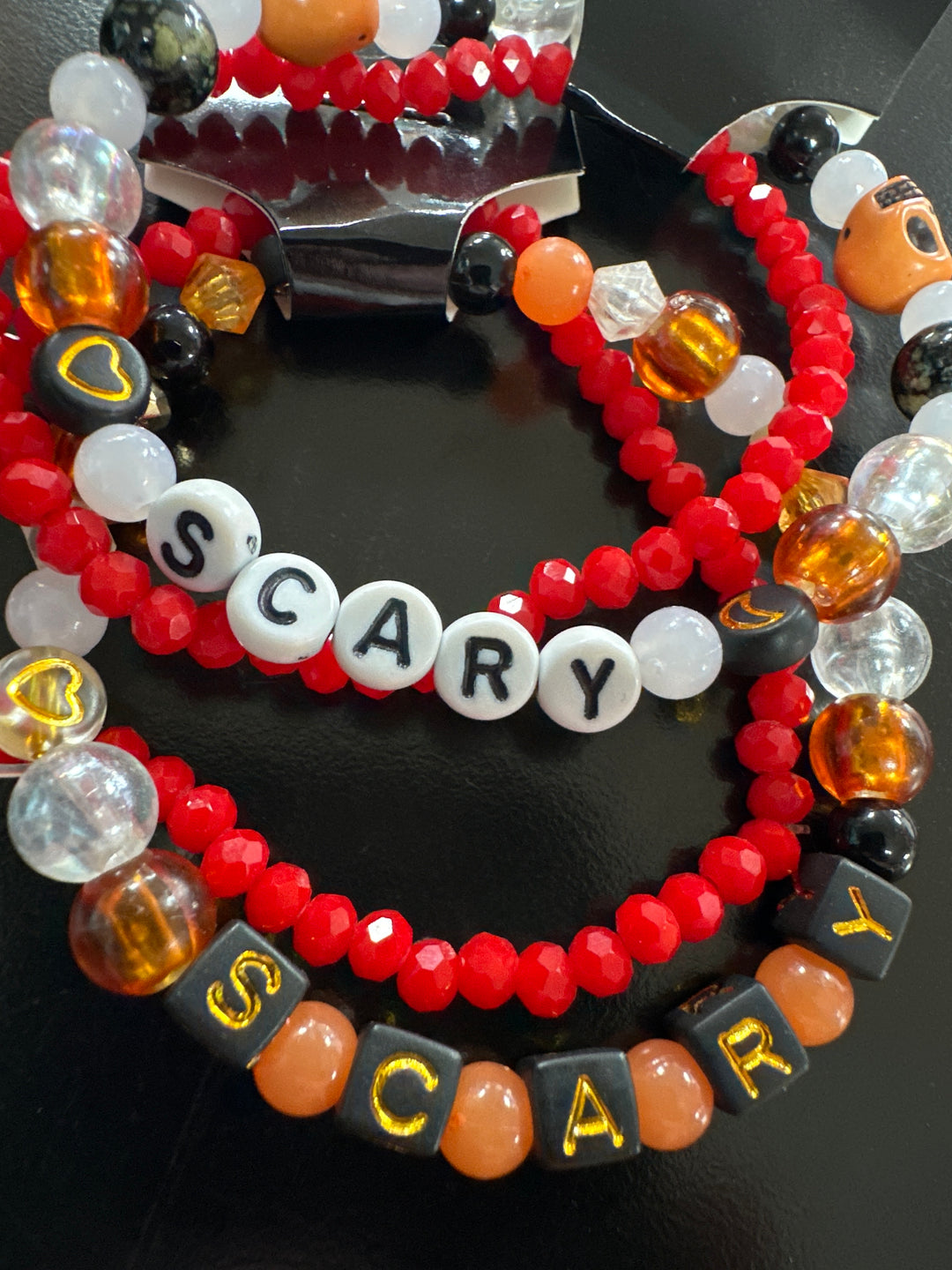 Halloween “Words” Bracelet pair
