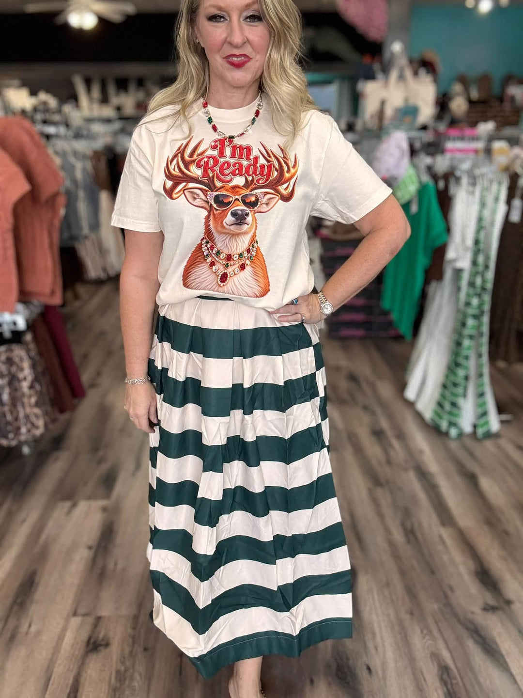 Addie’s Pleated Midi Skirt