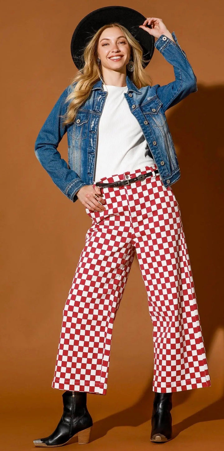 Checkered Flag Jeans