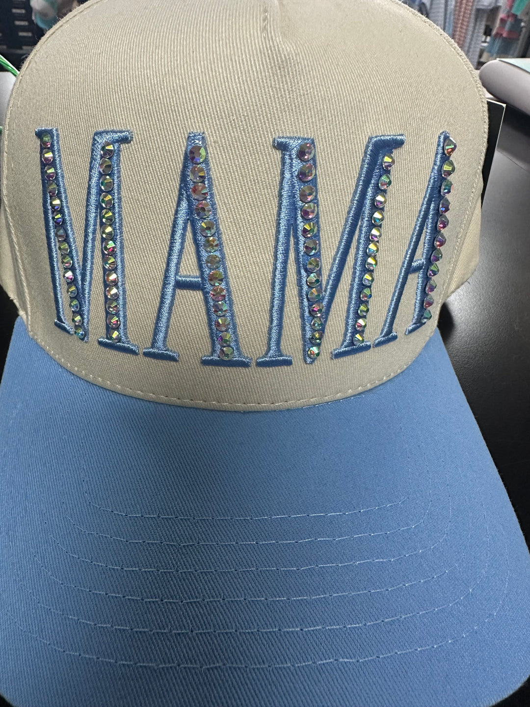 Mama or USA Blinged Trucker Hat