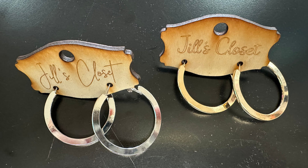 Flat Hoop Earrings