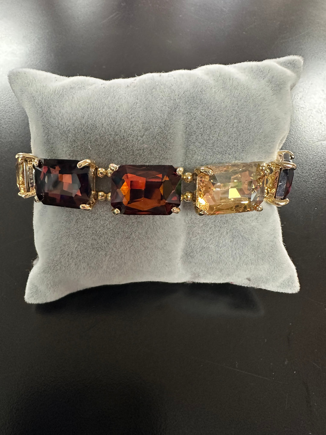 Fall’s Rectangular Faceted Stone Bracelets