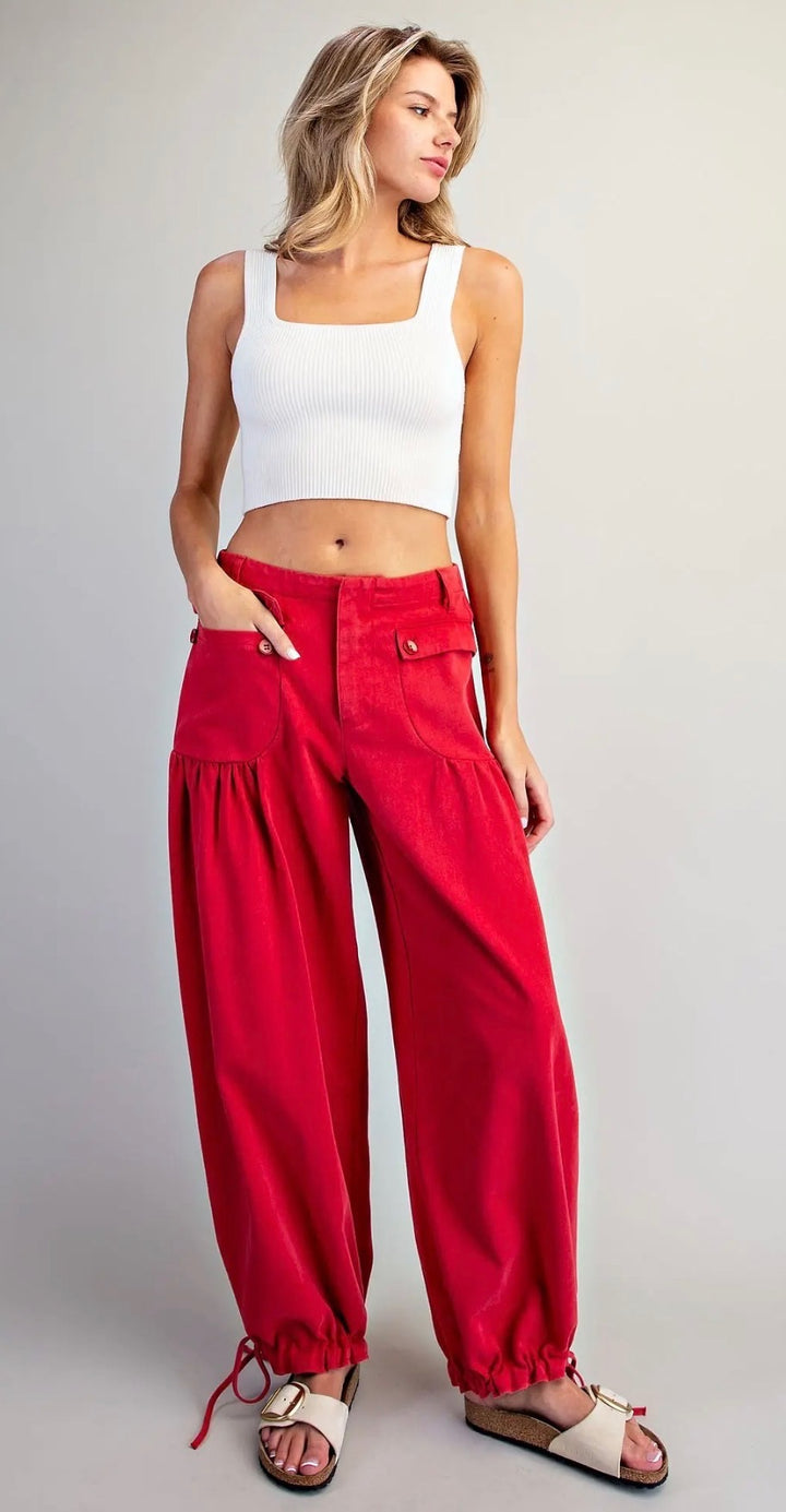 Poppy Red Pants