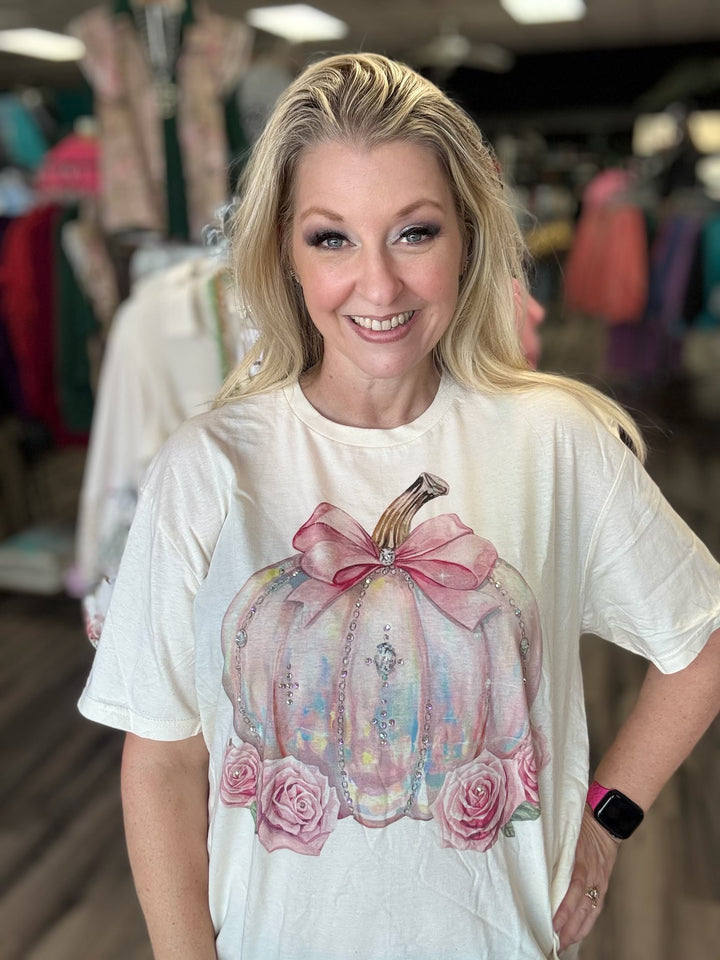 Rosey Pumpkin tee
