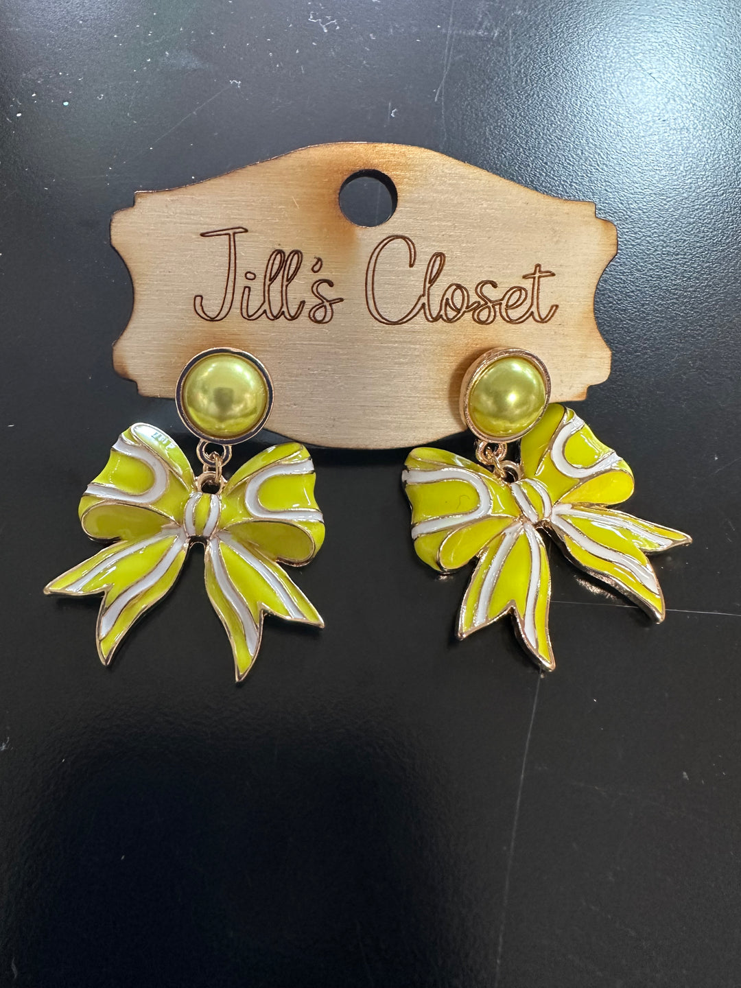 Sports Stud Bow Earrings