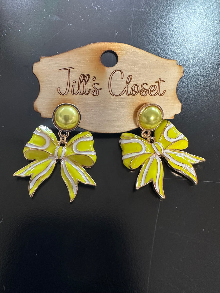 Sports Stud Bow Earrings