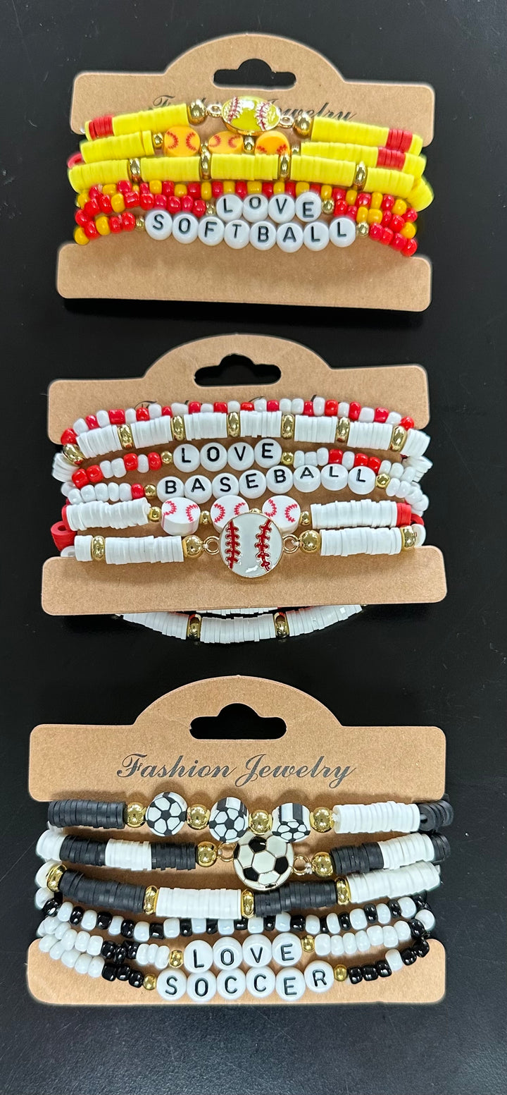Stacked Sports Bracelets