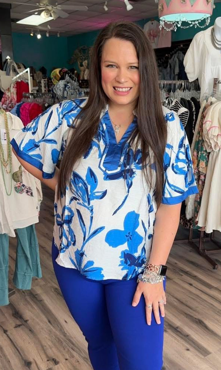 Satin Iris Top
