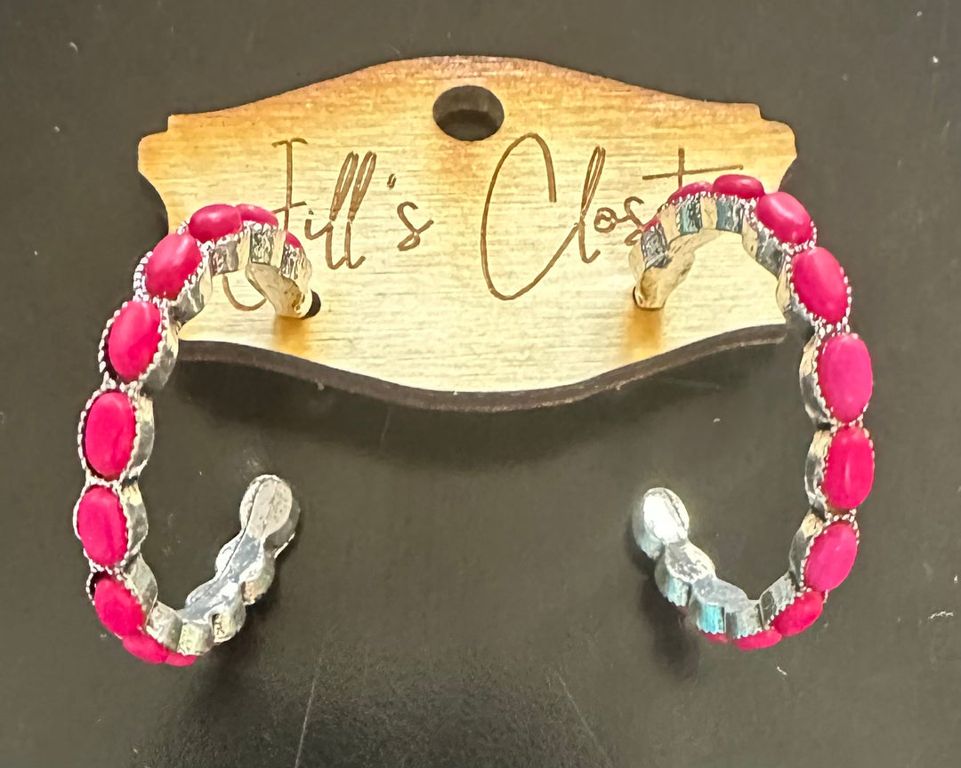 Turquoise Hoop Earrings