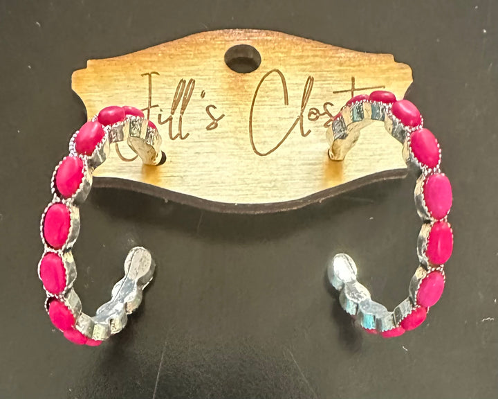 Turquoise Hoop Earrings