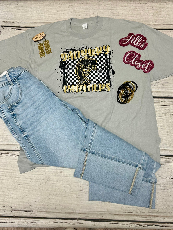Danbury Panthers Checkered tee
