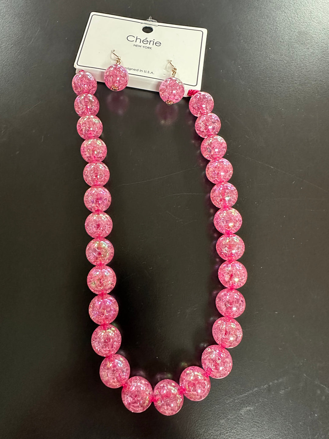 Jenny’s Crystalized Beaded Necklace Set & Bracelets