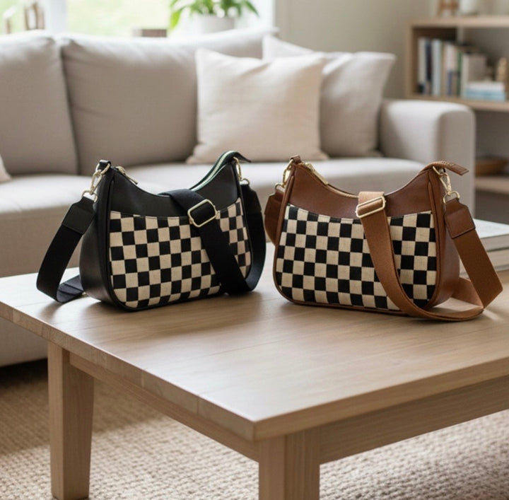 Checkered Shoulder Bag