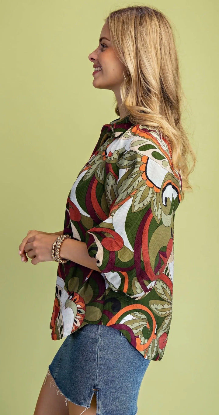 Olive Grove Blouse