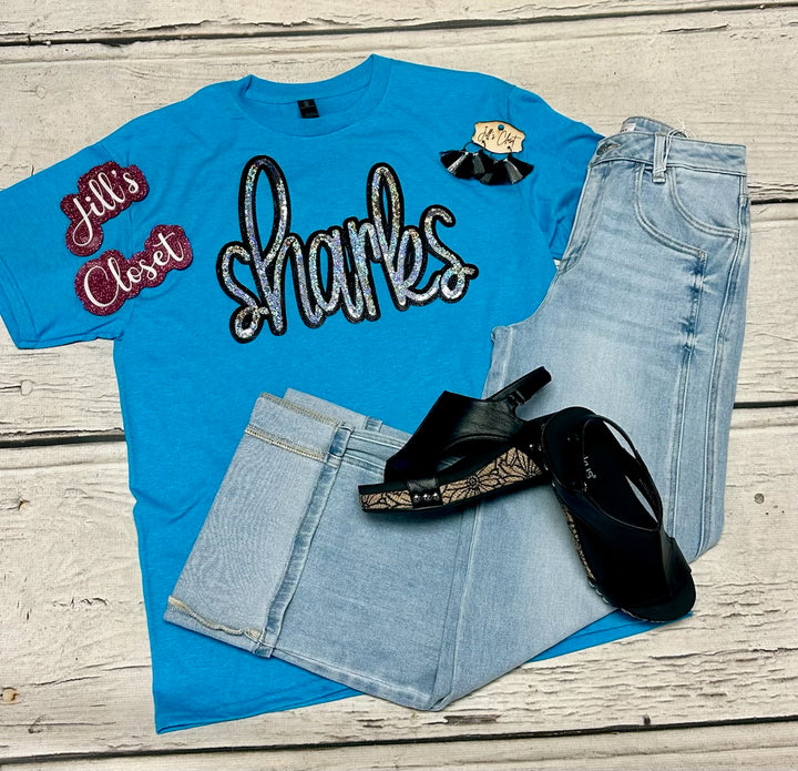 Sequin Script School Mascots Tee