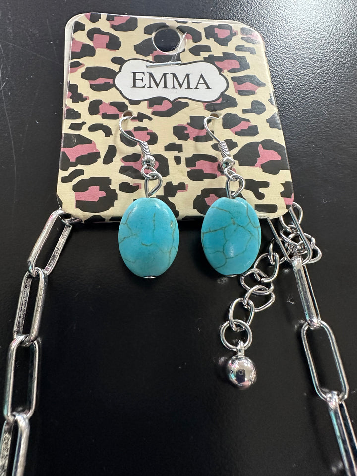 Turquoise Necklace & Earring Set