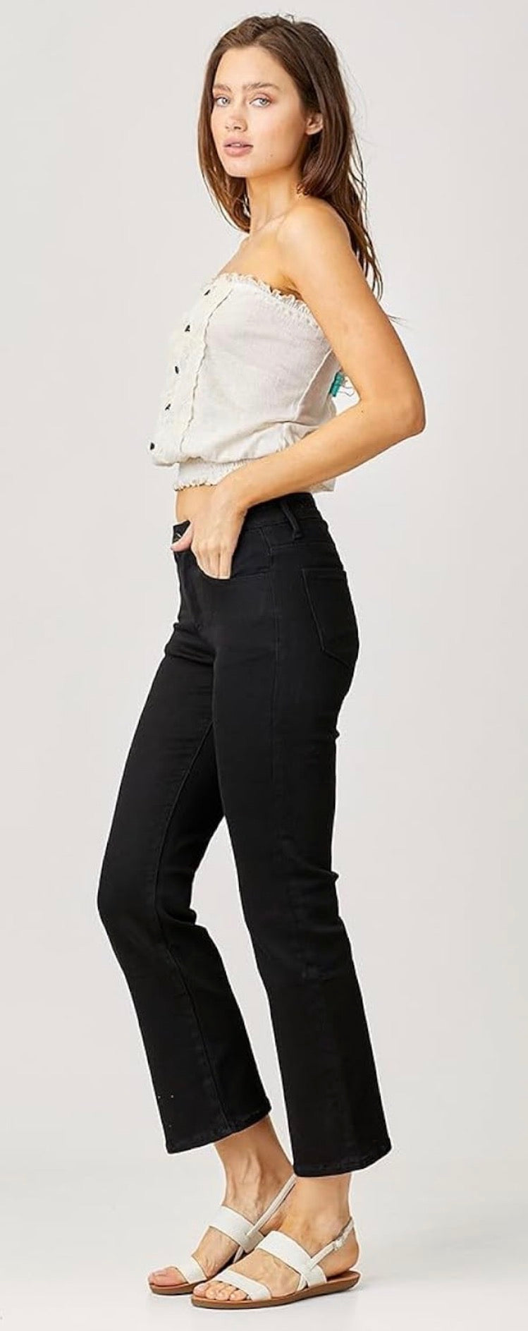 Wickedly Cute Black Crop Jeans