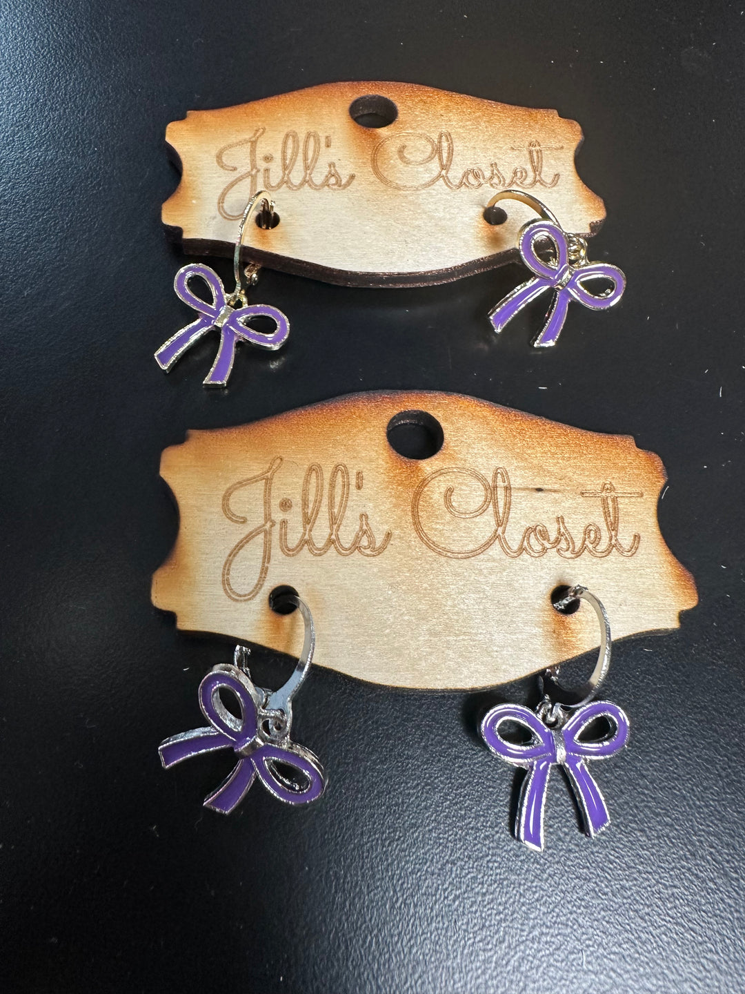 Bow Hoop Earrings