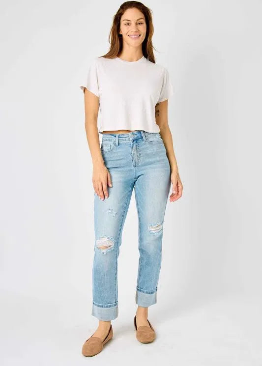 Judy Blue Americana Flag BF jeans