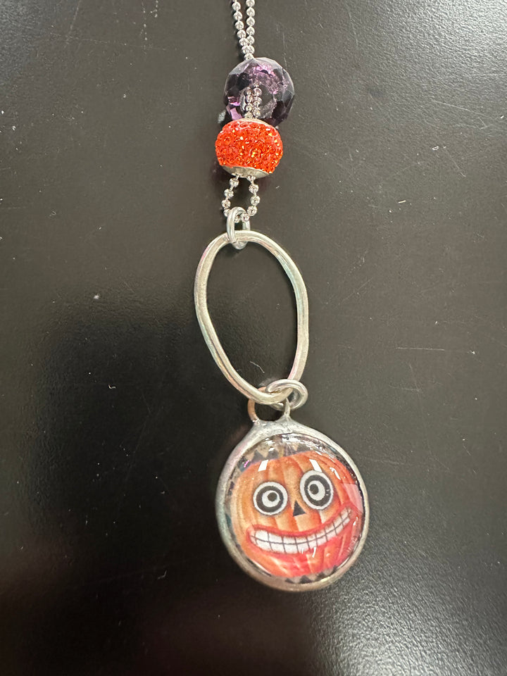 Art by Amy Halloween Ball chain Necklace