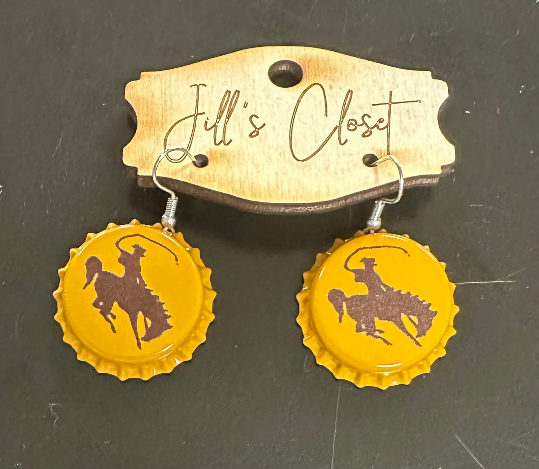 Bottle Cap Earrings or Bracelet