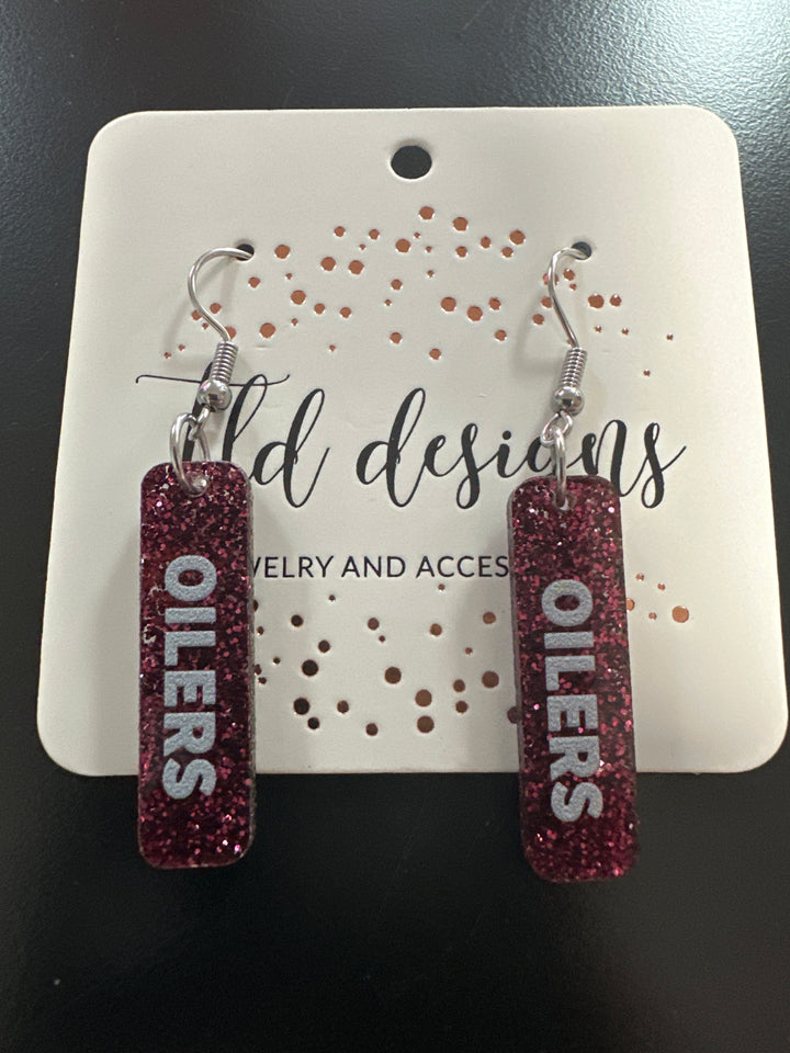 Game Day Sticks School Earrings