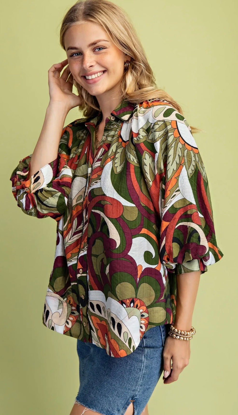 Olive Grove Blouse