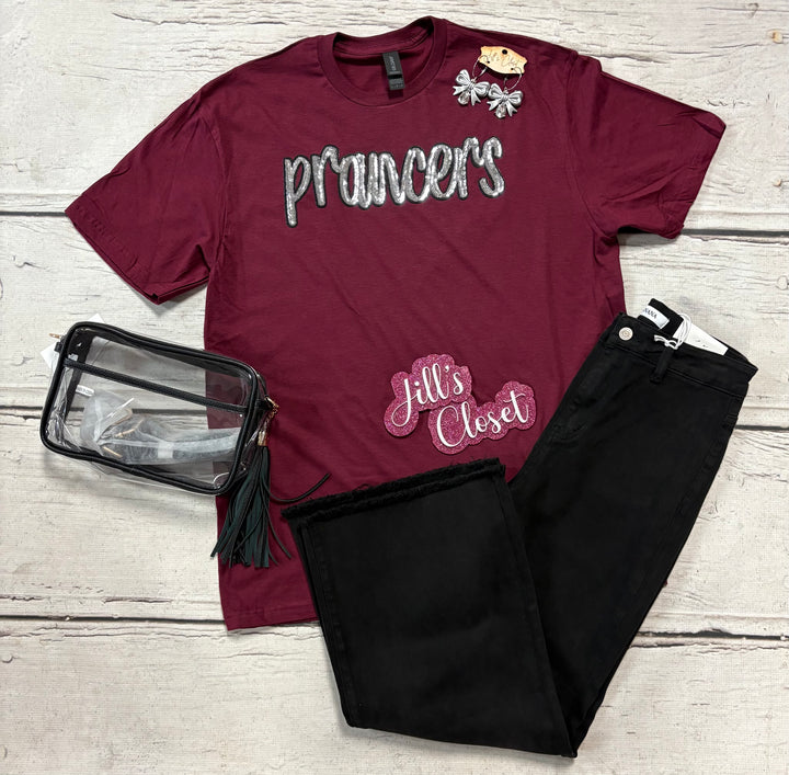 Sequin Script Dance Team Logo Tee