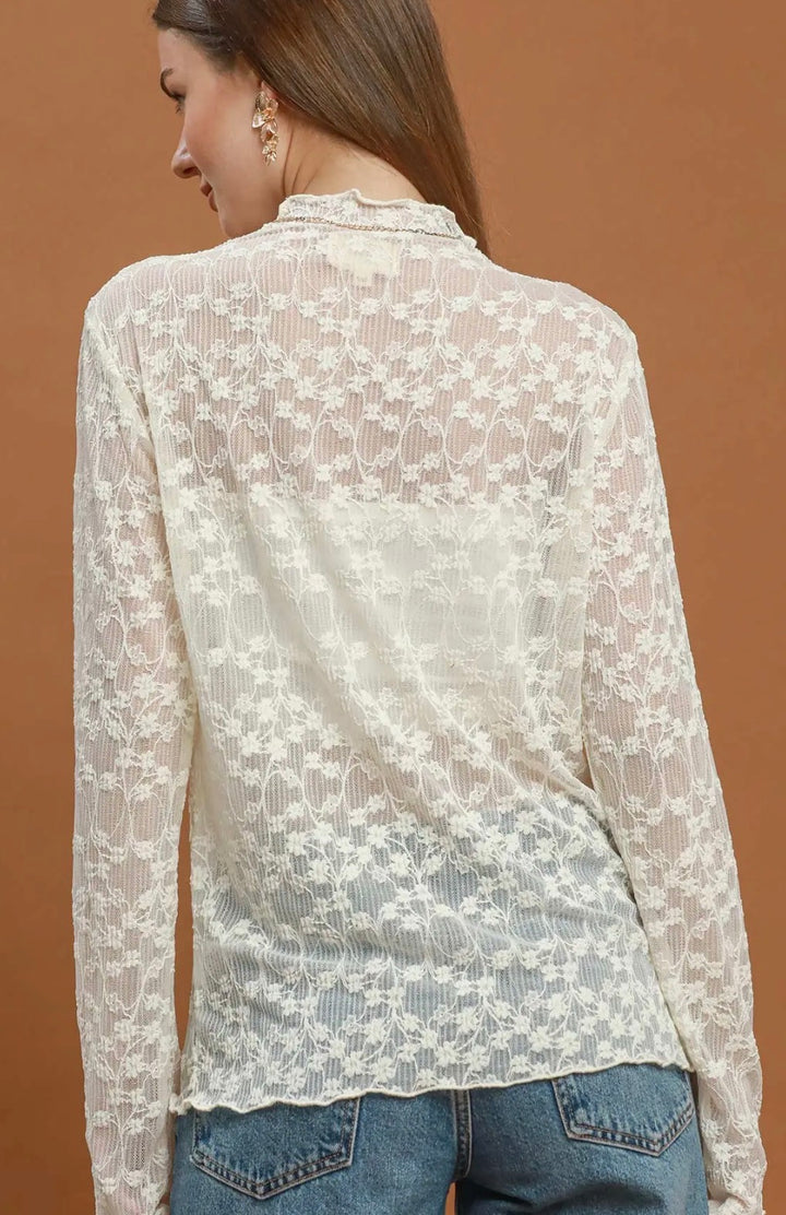 Audrey’s Lace Mesh Top