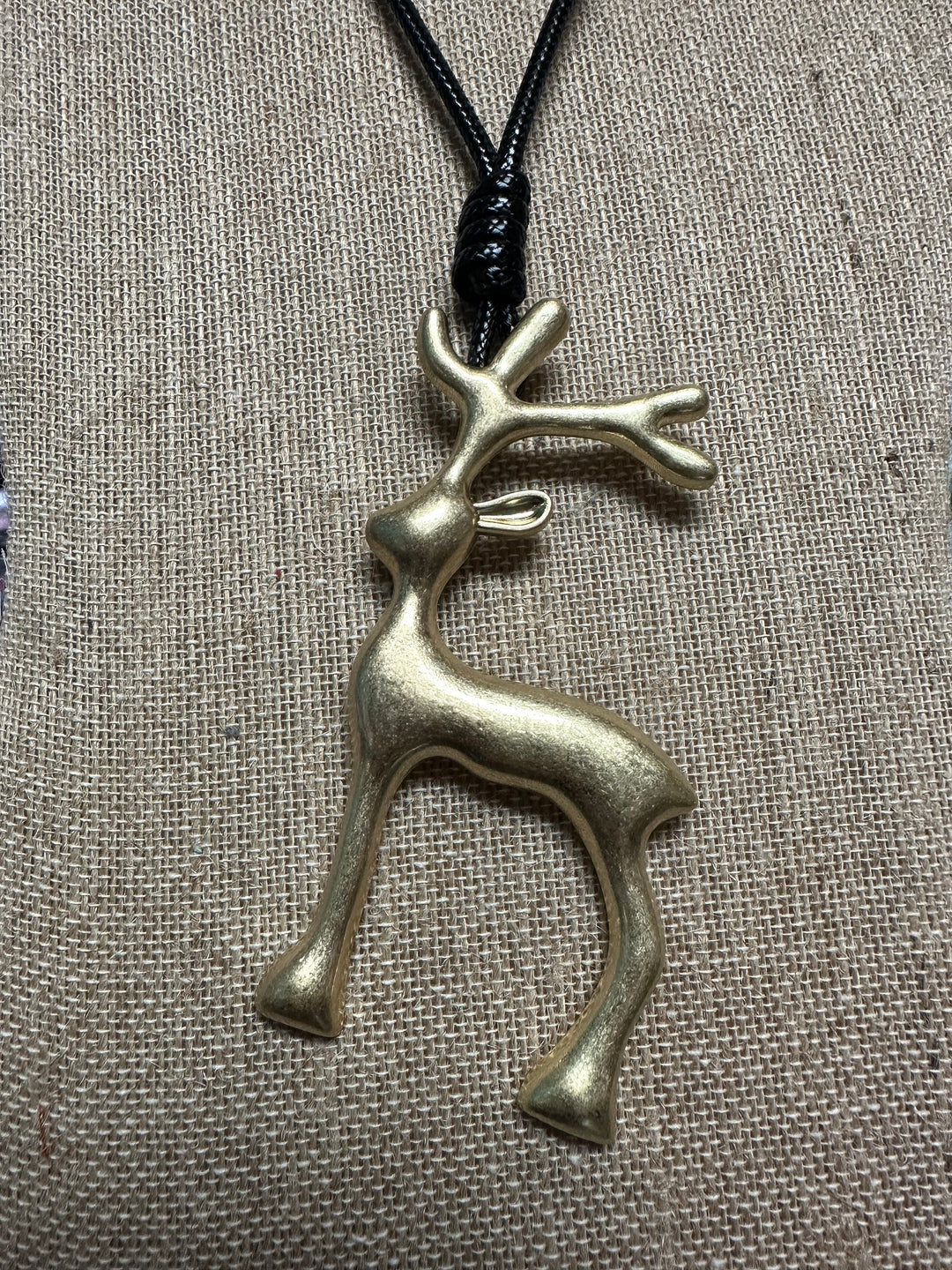 Reindeer Pendant Necklace or Earrings