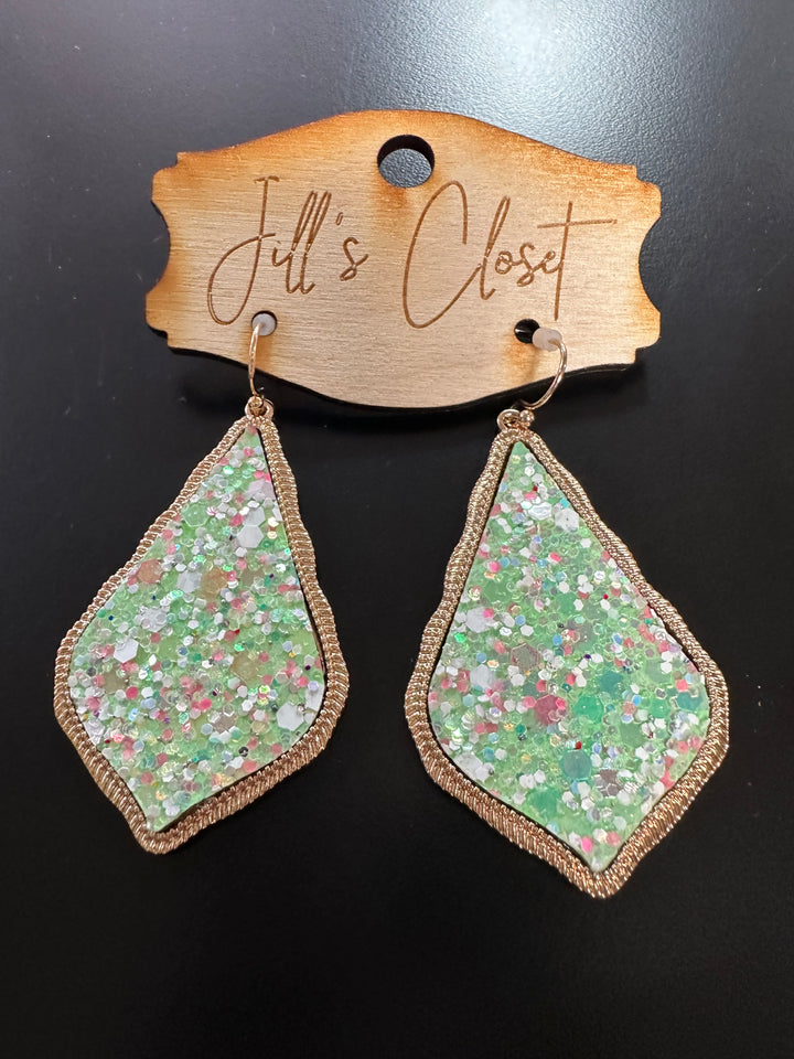 Glitter Drop Earrings