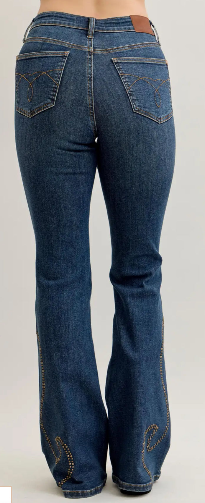 Judy Blue Western Flare Jeans