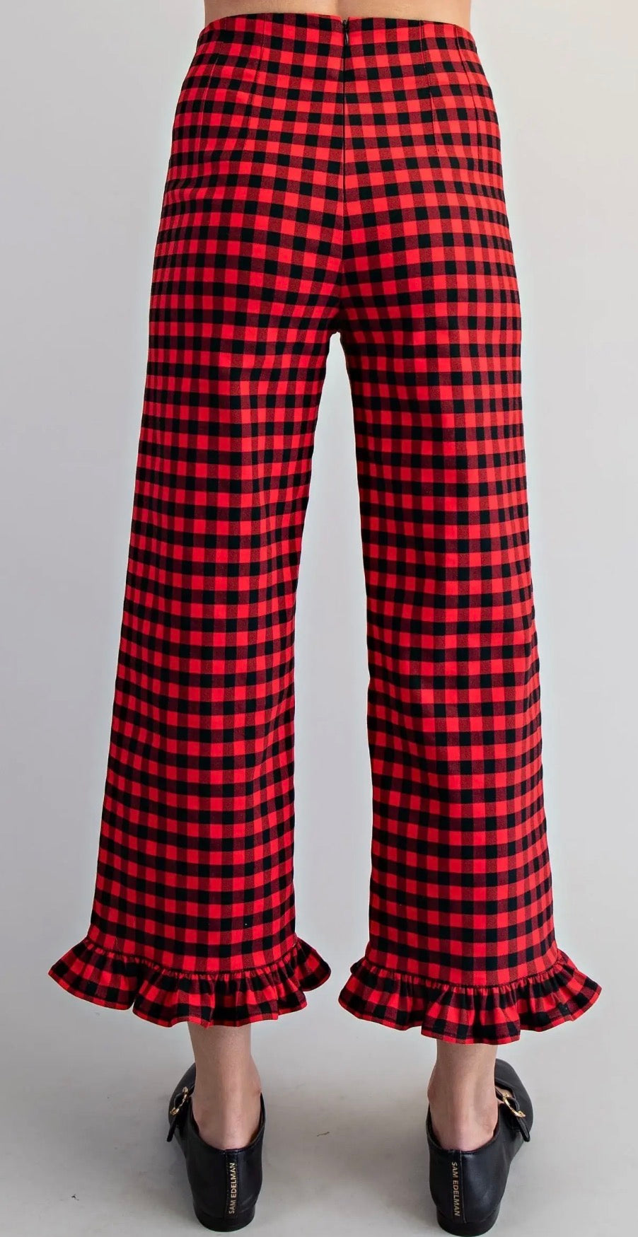 Buffalo Check Ruffled Pants