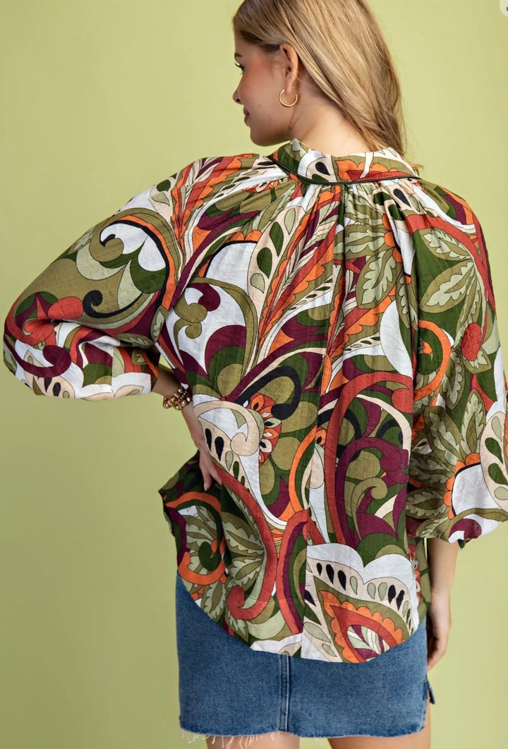 Olive Grove Blouse