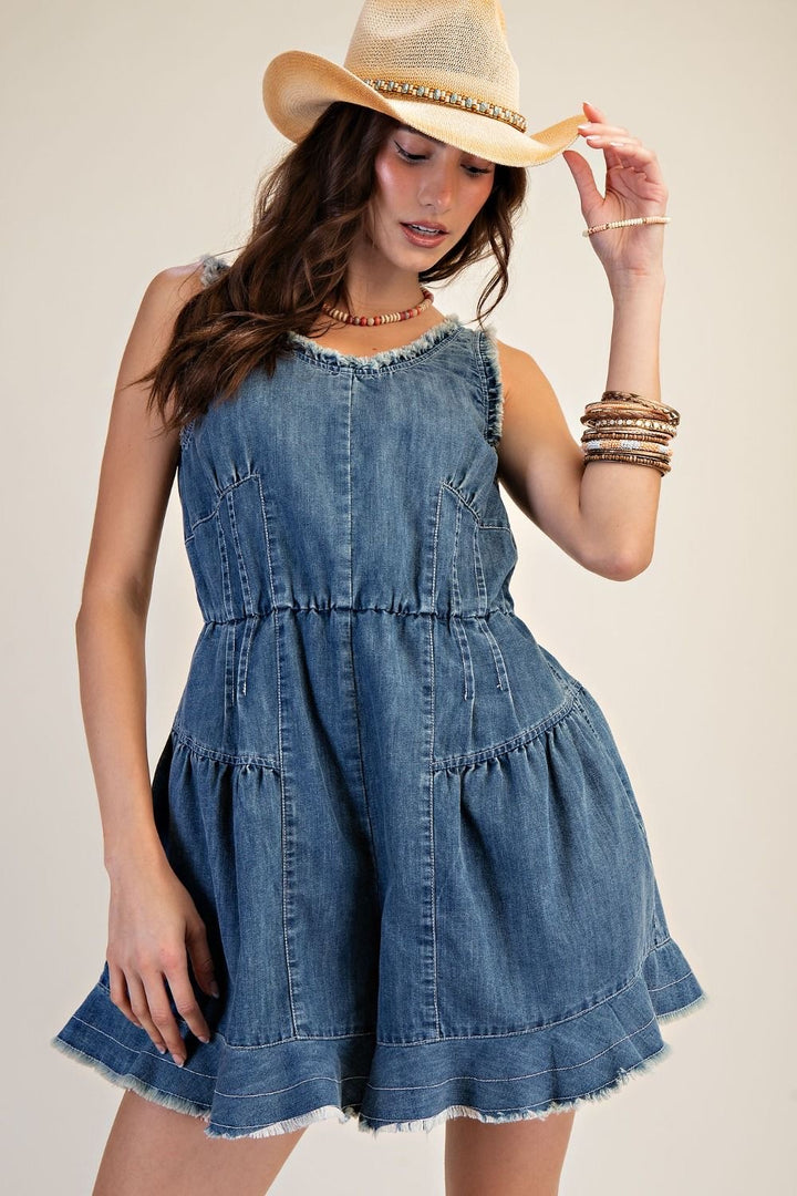 Meg’s Denim Romper
