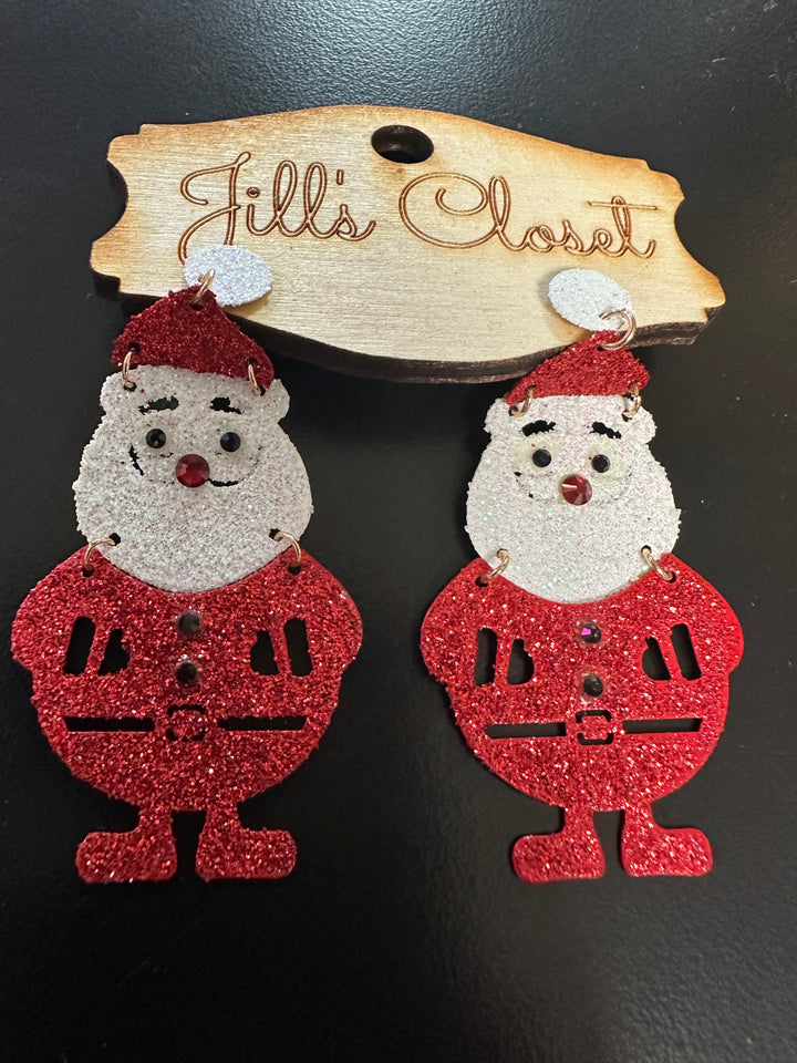 Santa Hinged Lightweight Earrings