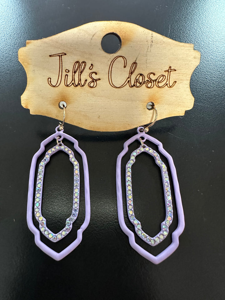 Double Drop Bling Earrings