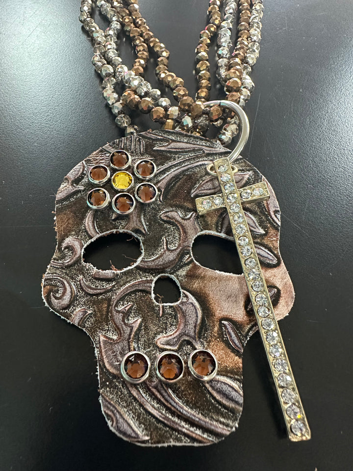 Harley’s Beaded Cross Necklace