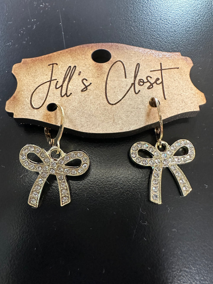 Bow Hoop Earrings