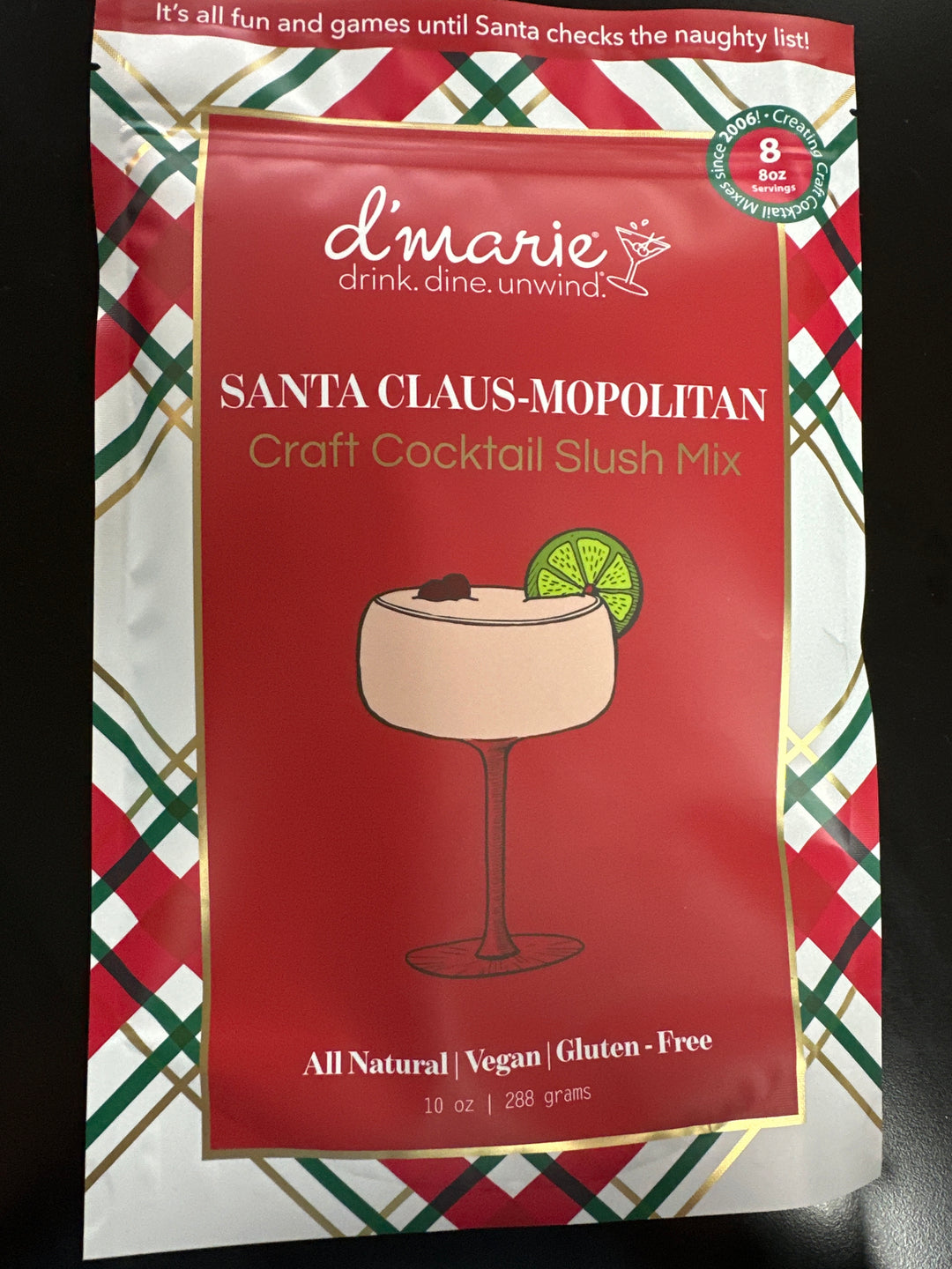 d’marie The Original Craft Cocktail Slush Mix - Holiday Flavors