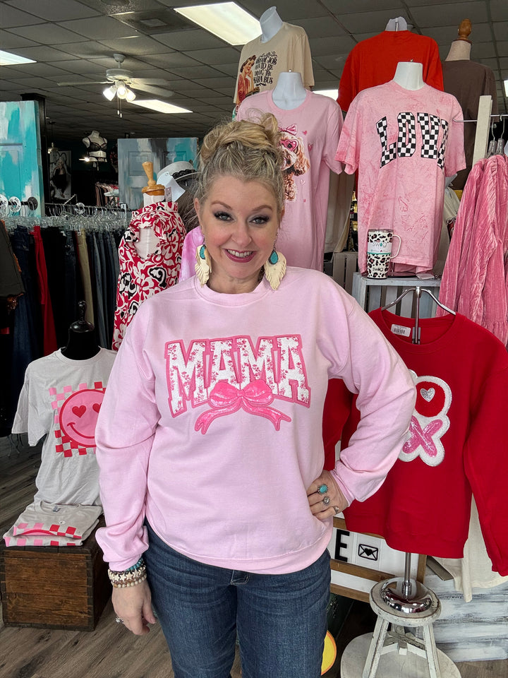 Floral Mama Patch Sweatshirt