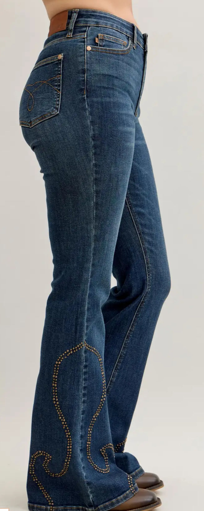 Judy Blue Western Flare Jeans
