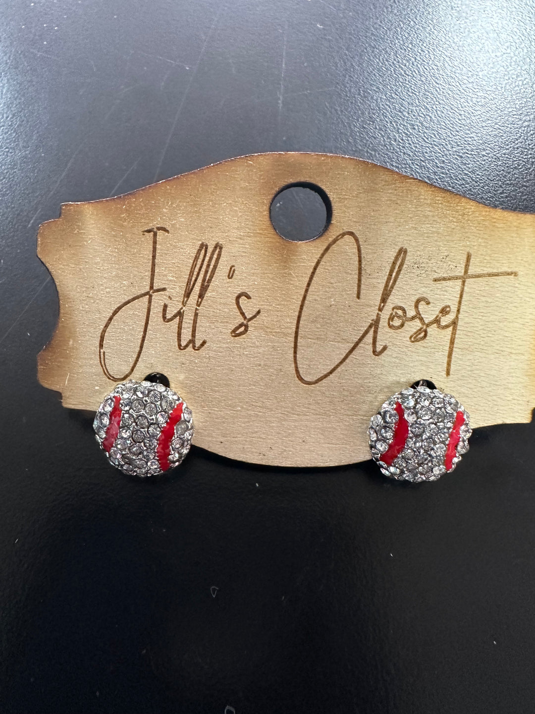Baseball or Softball Bling Earrings