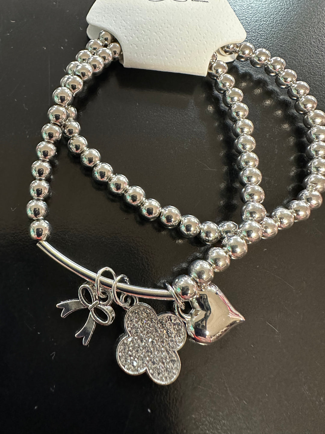 Beaded Charm Bracelet Set