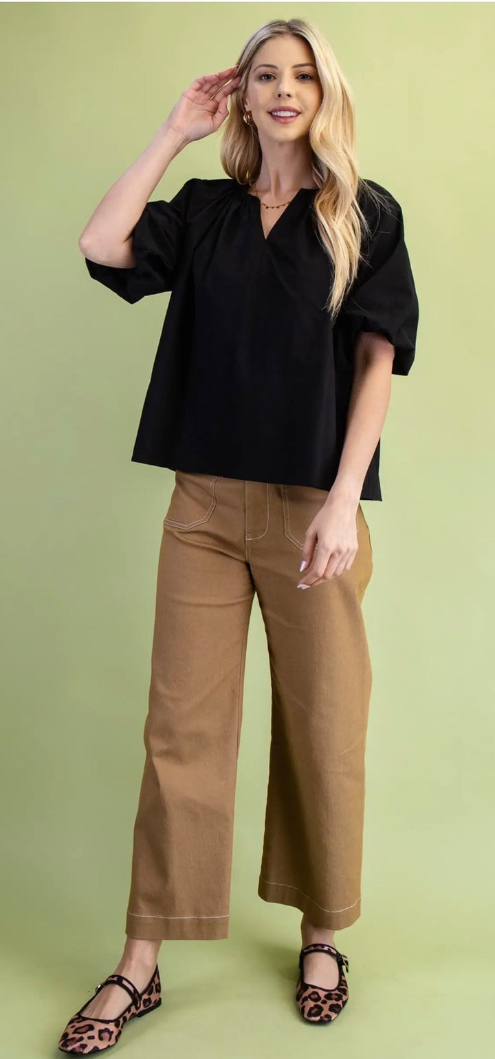 Beauty in Black Blouse